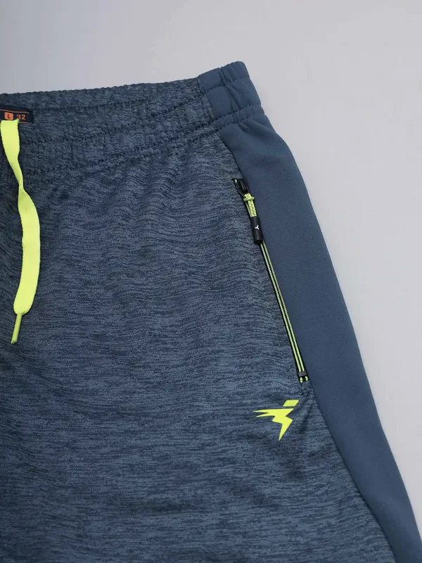 Men Melange Slim Fit Trackpants with TECHNO DRY - Image 8