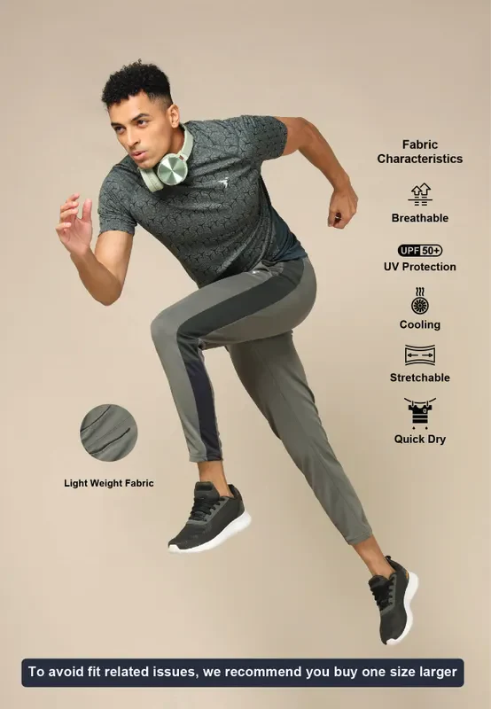 Men Colorblock Slim Fit Trackpants with ELASTO PLUS - Image 4