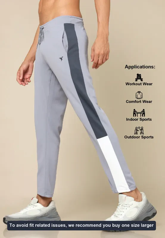 Men Colorblock Slim Fit Trackpants with ELASTO PLUS - Image 6