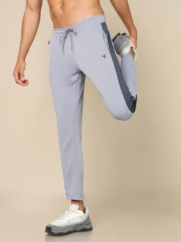 Men Colorblock Slim Fit Trackpants with ELASTO PLUS - Image 7