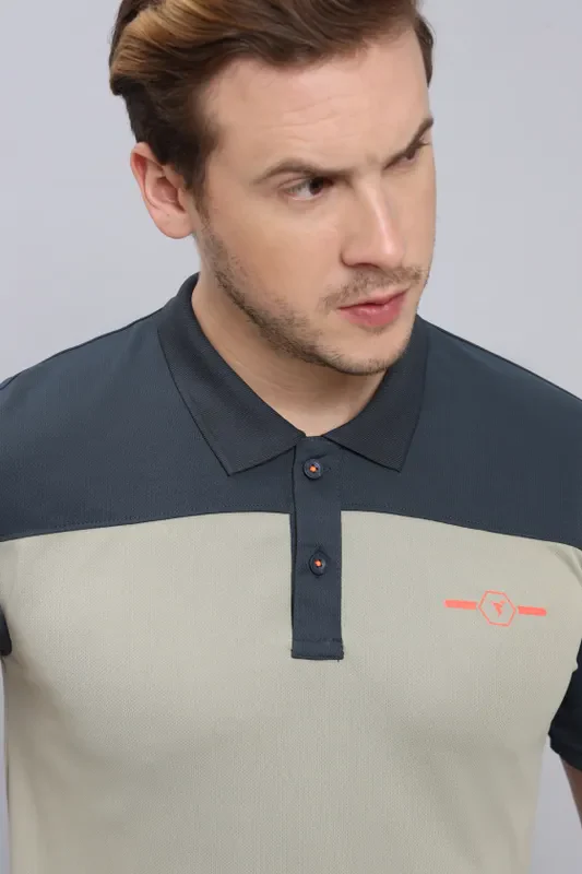 Men Colorblock Relax Fit Polo T-shirt with TECHNO COOL+ - Image 5