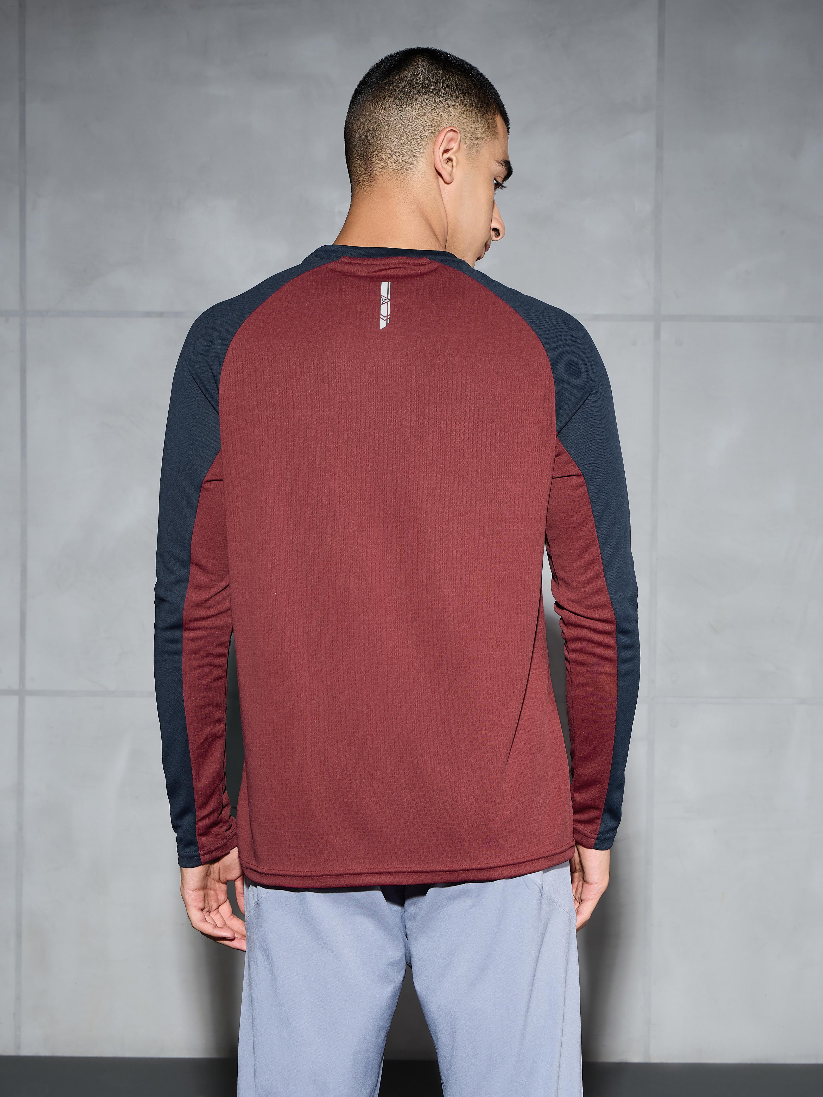 Men Colorblock Slim Fit Crew Neck T-shirt with TECHNO COOL+ - Image 3
