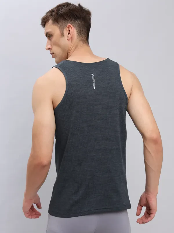 Men Printed Slim Fit Scoop Neck Innerwear Vest with ELASTO LITE - Image 3