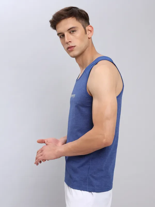 Men Printed Slim Fit Scoop Neck Innerwear Vest with ELASTO LITE - Image 4