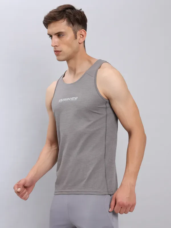 Men Printed Slim Fit Scoop Neck Innerwear Vest with ELASTO LITE - Image 4