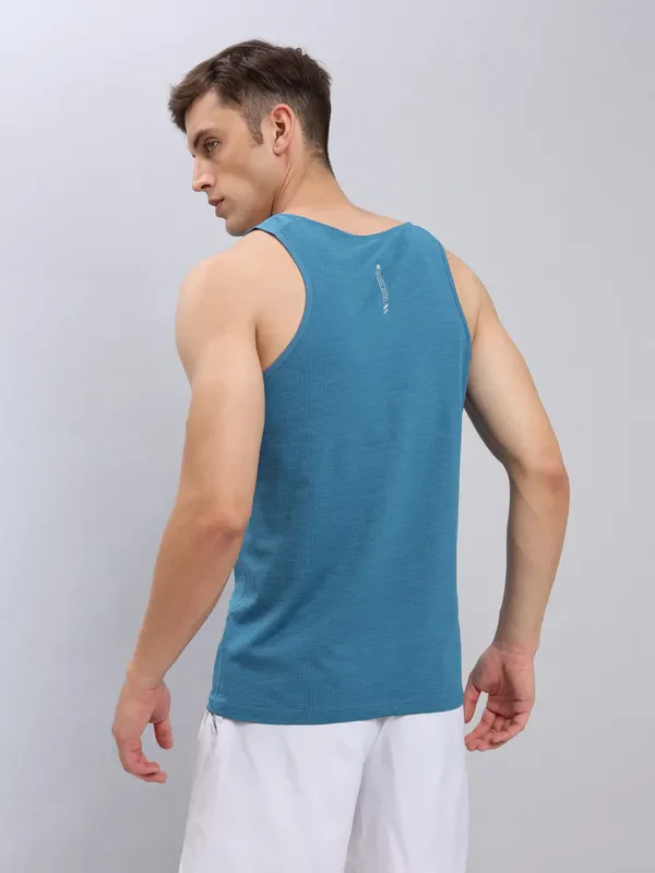 Men Printed Slim Fit Scoop Neck Innerwear Vest with ELASTO LITE - Image 3
