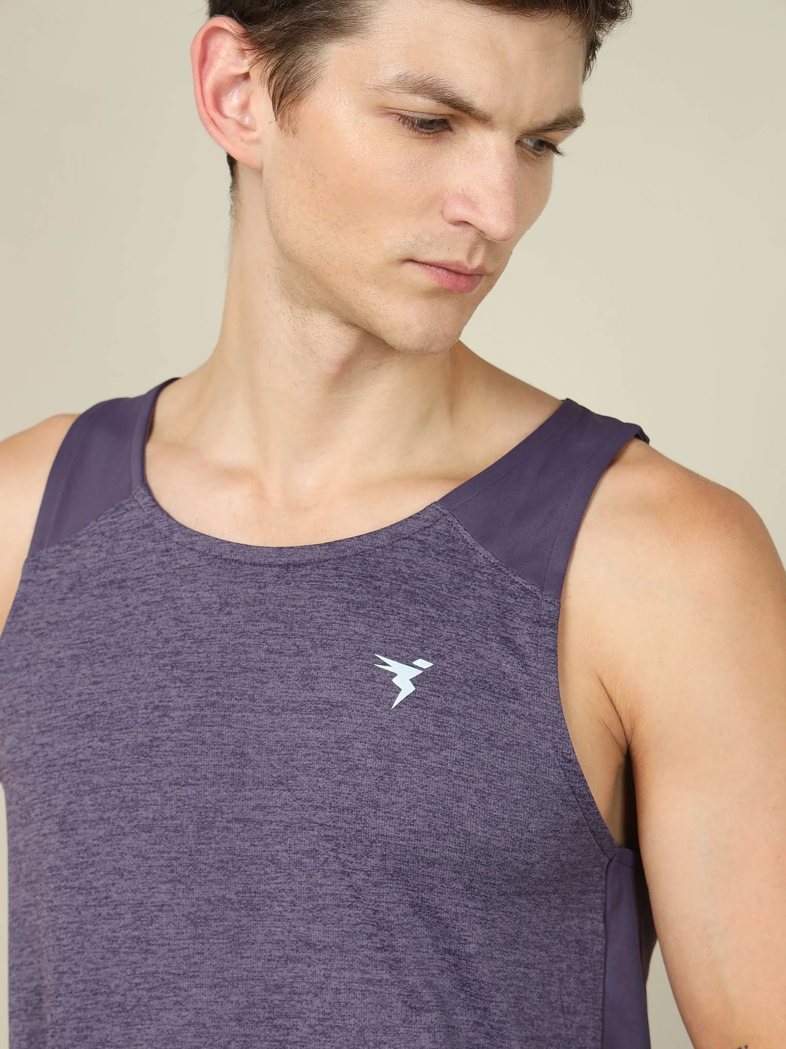 Men Melange Slim Fit Scoop Neck Innerwear Vest with TECHNO COOL+ - Image 7