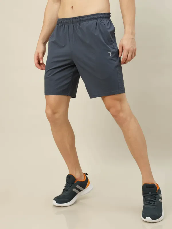 Men Solid Relax Fit Shorts with TECHNOLITE