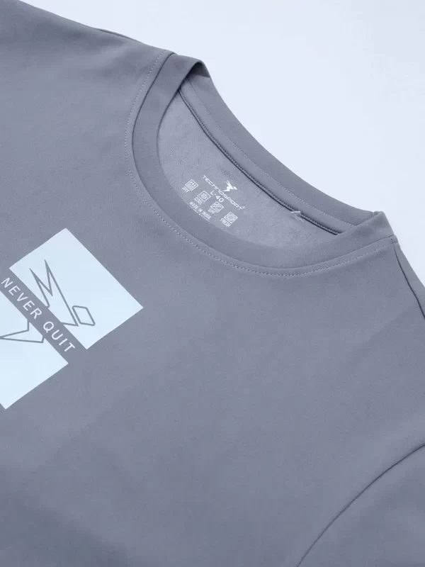 Men Printed Slim Fit Crew Neck Sweatshirt with ELASTO PLUS - Image 7