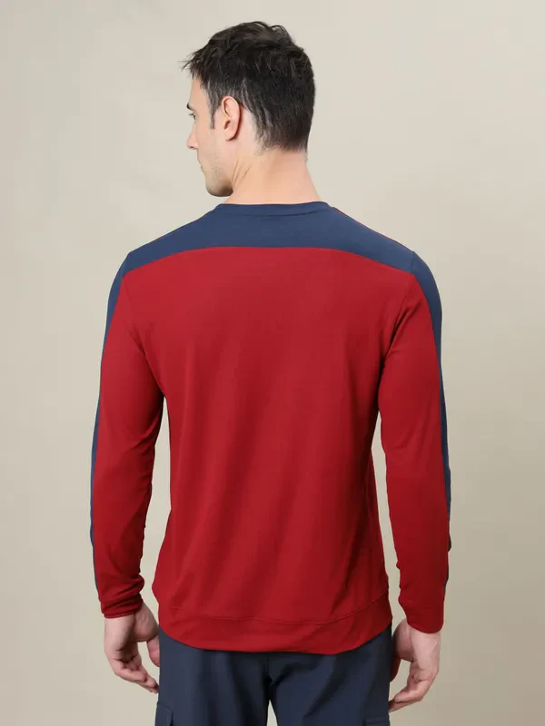Men Colorblock Slim Fit Crew Neck T-shirt with MATPIQ - Image 4
