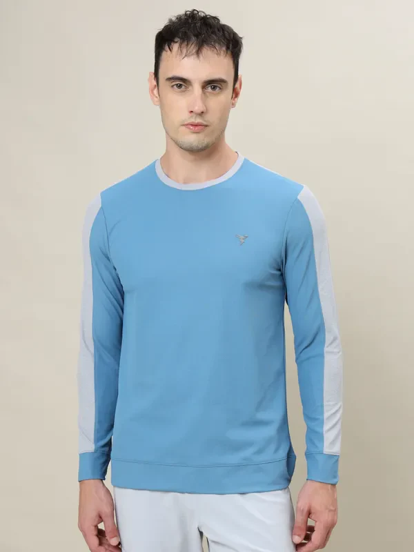 Men Colorblock Slim Fit Crew Neck T-shirt with MATPIQ - Image 3