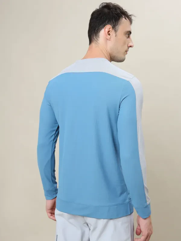 Men Colorblock Slim Fit Crew Neck T-shirt with MATPIQ - Image 4