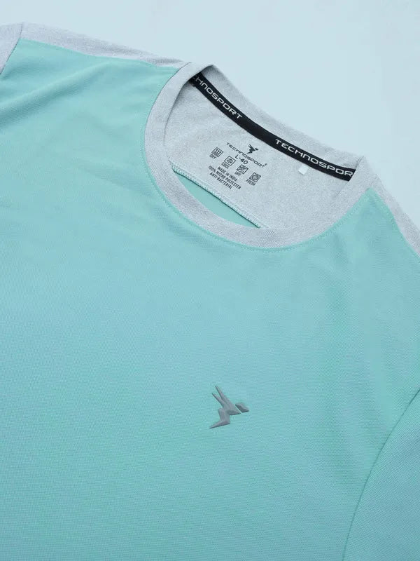 Men Colorblock Slim Fit Crew Neck T-shirt with MATPIQ - Image 7