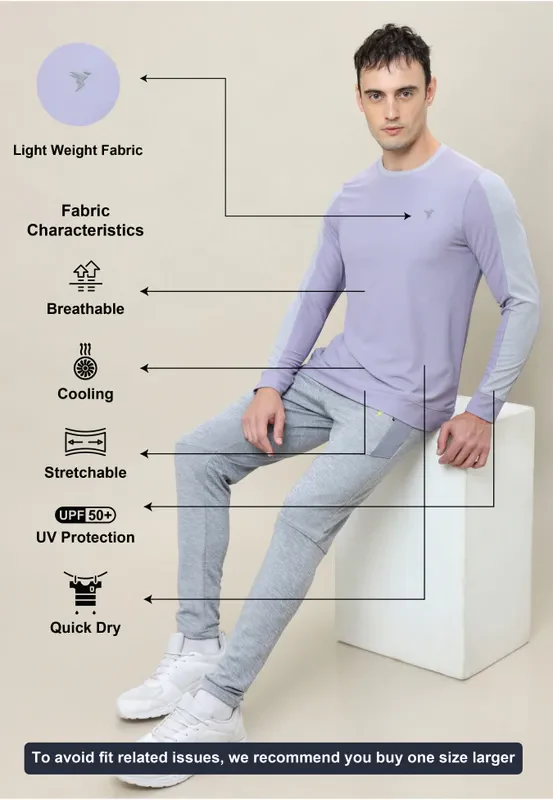 Men Colorblock Slim Fit Crew Neck T-shirt with MATPIQ - Image 2