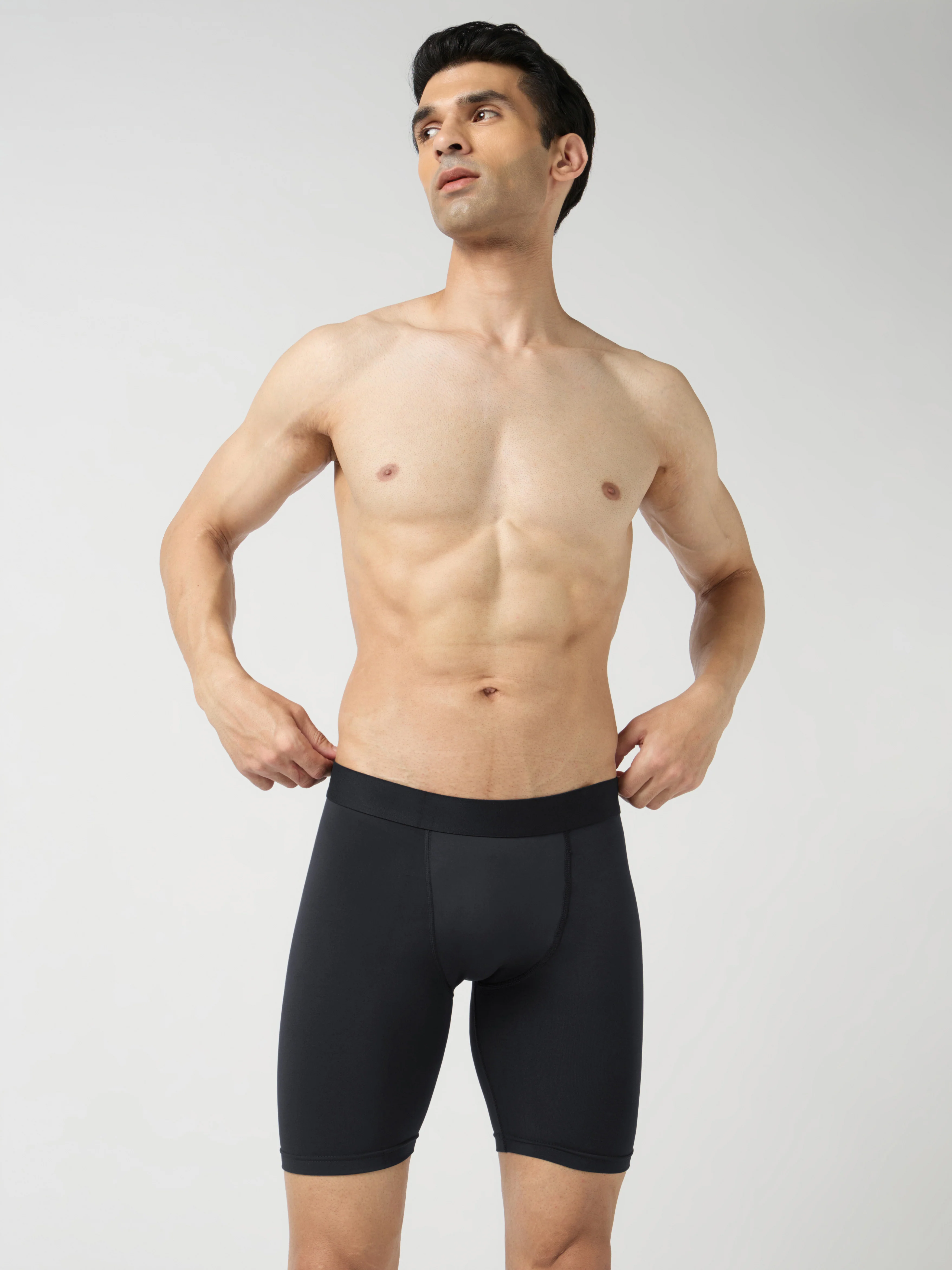 Men Solid Slim Fit Compression Tights with ELASTO LITE - Image 4