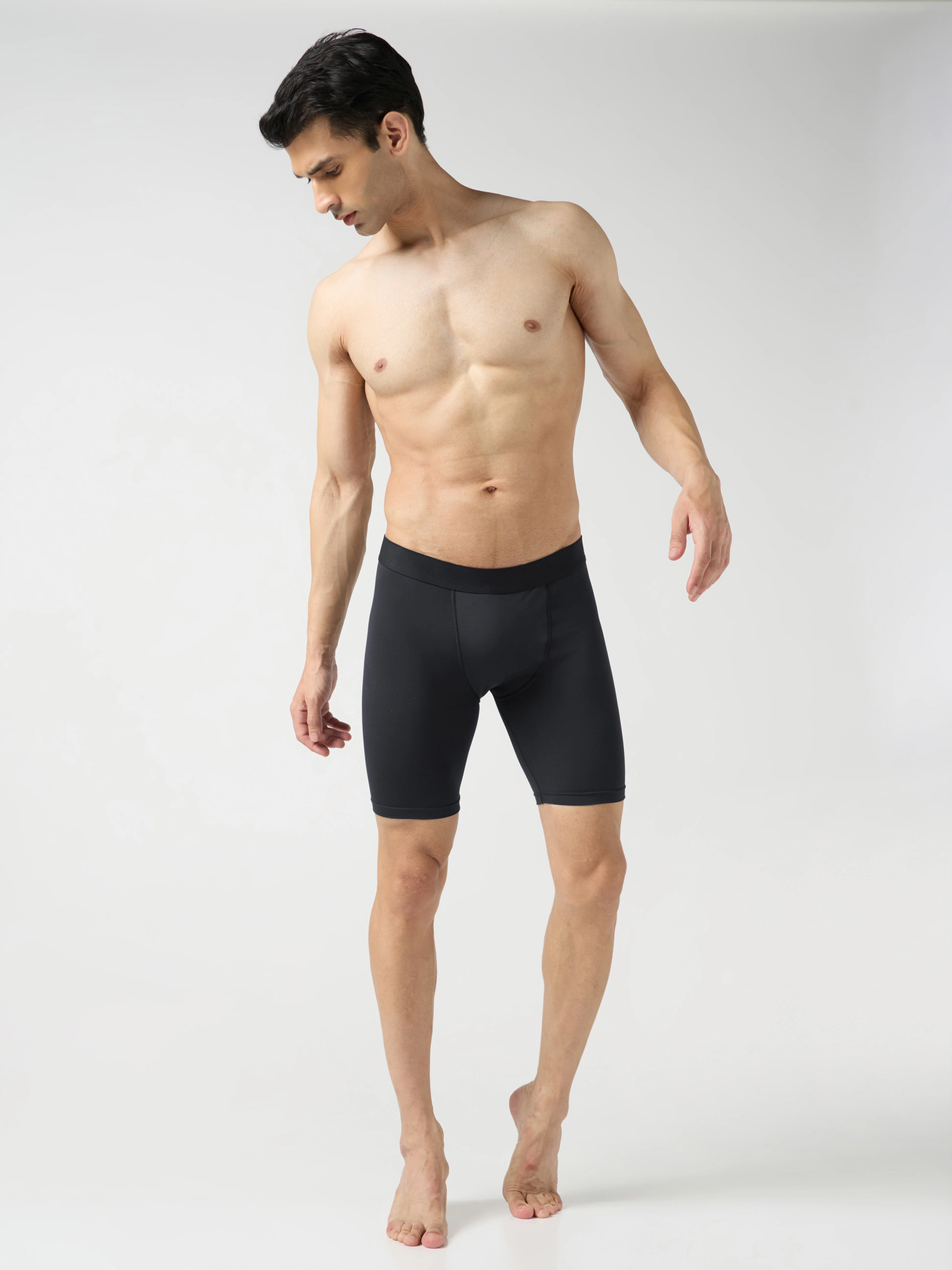 Men Solid Slim Fit Compression Tights with ELASTO LITE - Image 5