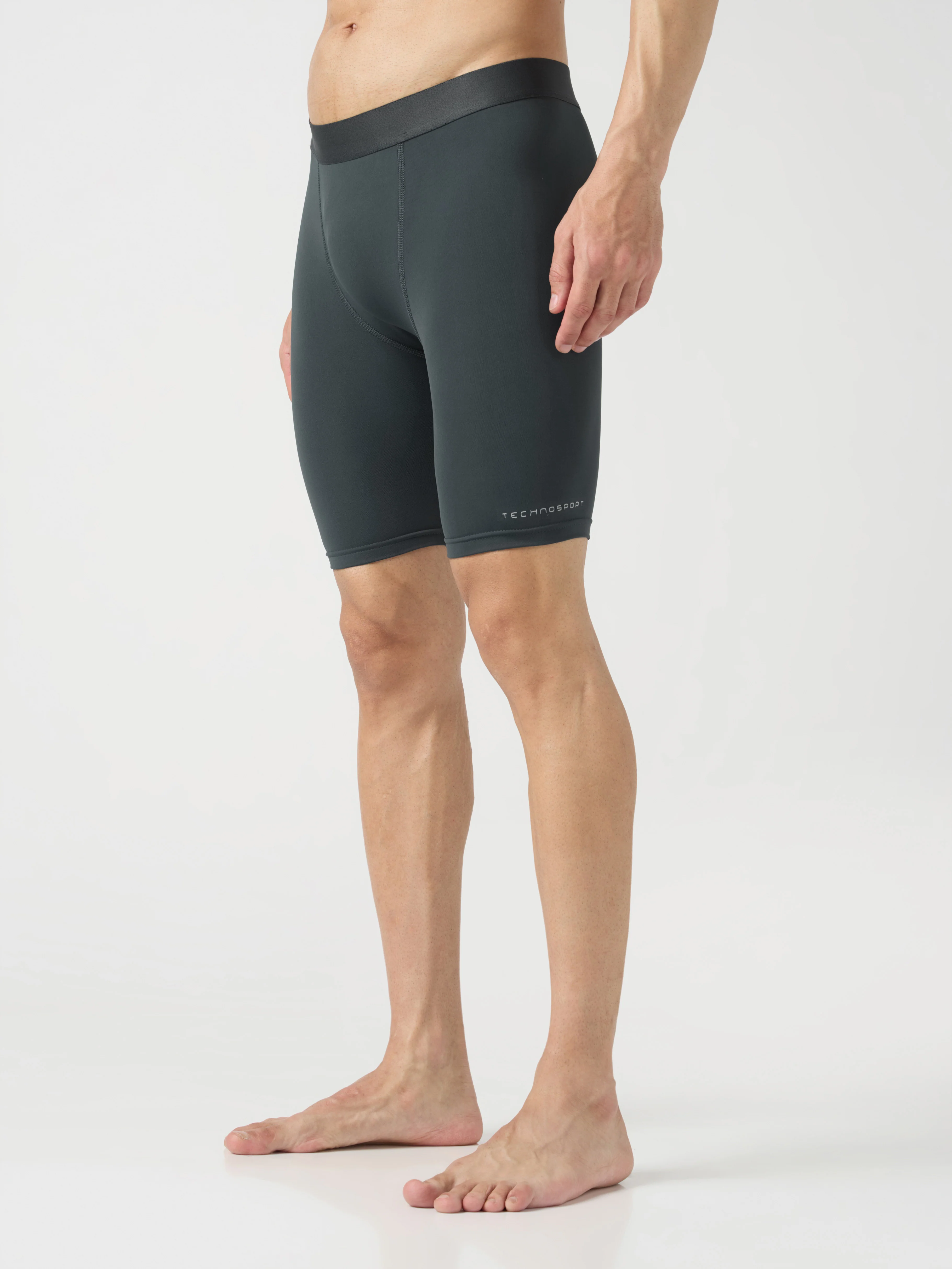 Men Solid Slim Fit Compression Tights with ELASTO LITE - Image 3