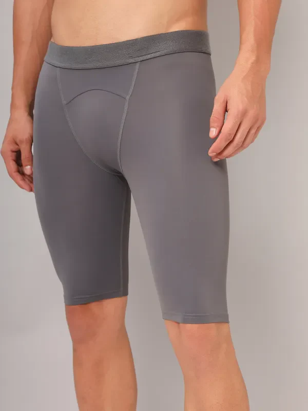 Men Solid Slim Fit Compression Tights with ELASTO LITE - Image 5