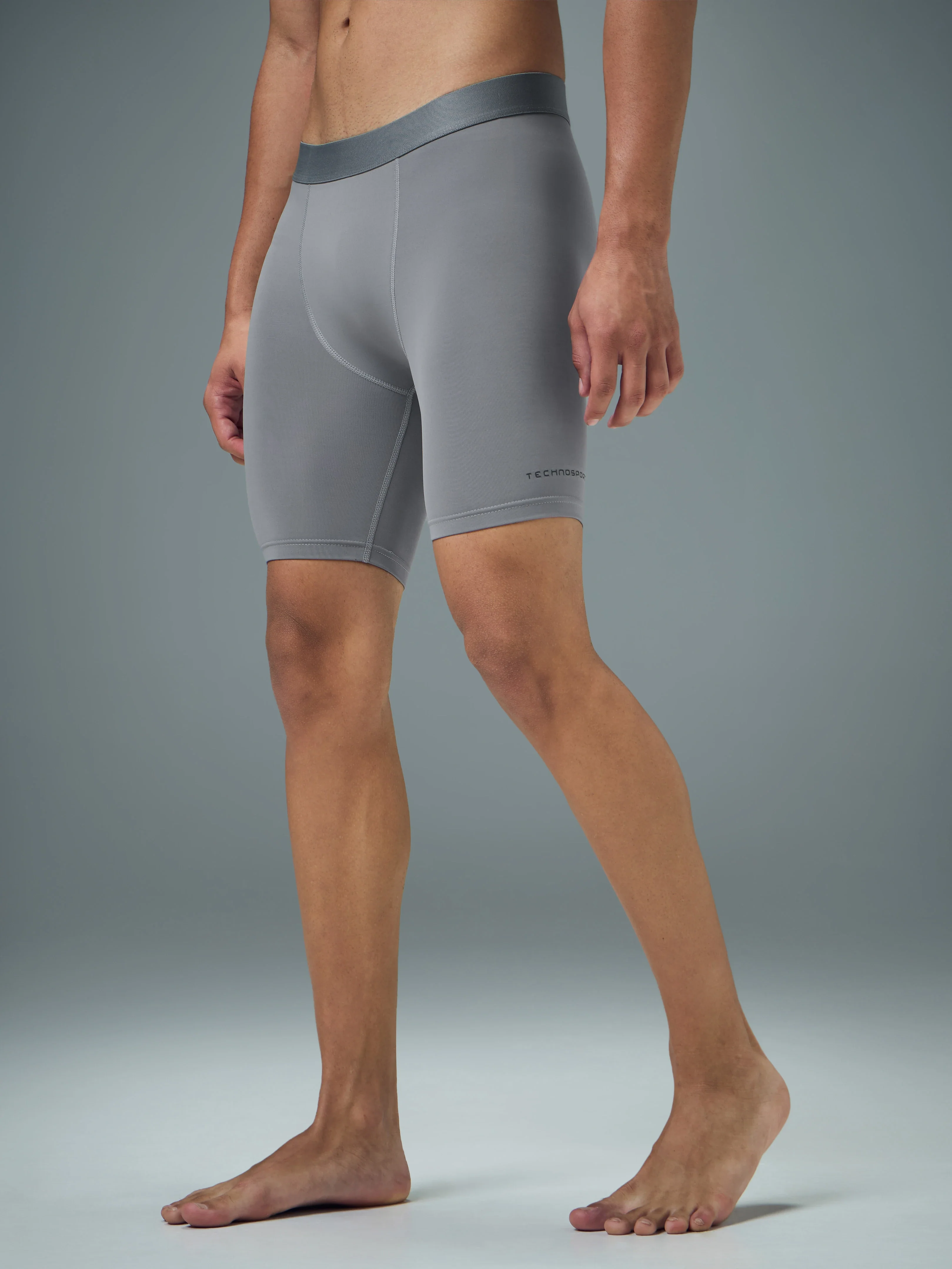 Men Solid Slim Fit Compression Tights with ELASTO LITE - Image 4