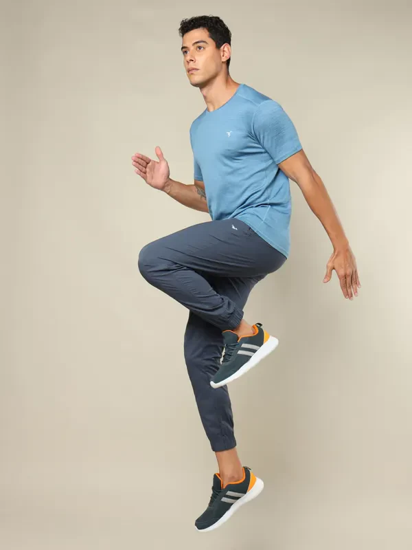 Men Solid Relax Fit Joggers with TECHNOLITE - Image 5