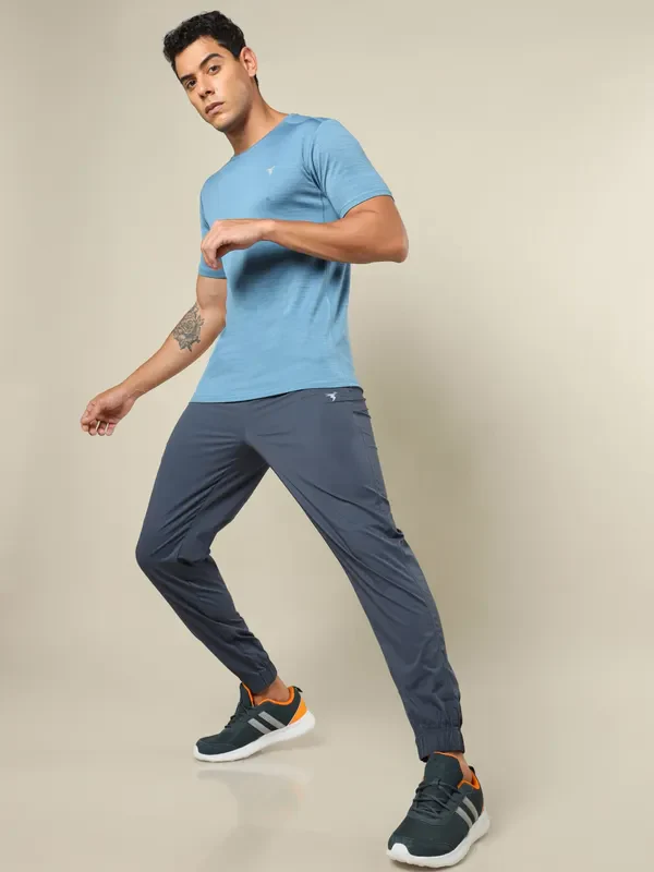 Men Solid Relax Fit Joggers with TECHNOLITE - Image 6