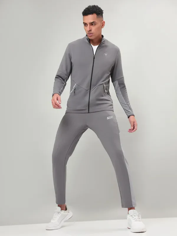 Men Solid Slim Fit Tracksuits with ELASTO LITE