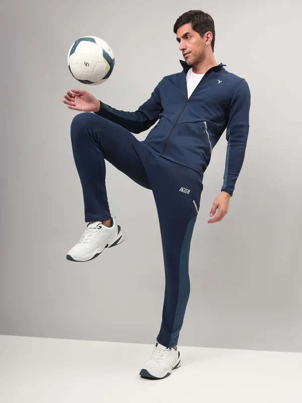 Men Solid Slim Fit Tracksuits with ELASTO LITE - Image 2