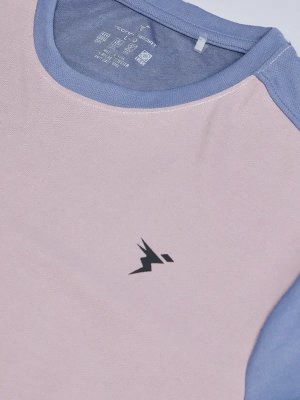 Men Colorblock Slim Fit Crew Neck T-shirt with TECHNO COOL+ - Image 7