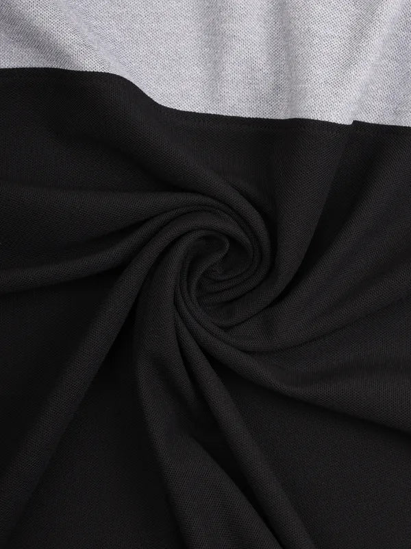 Men Colorblock Slim Fit Polo T-shirt with MATPIQ - Image 9