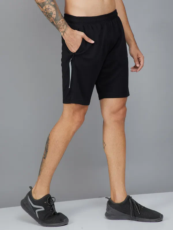 Men Solid Slim Fit Shorts with TECHNO DRY - Image 5