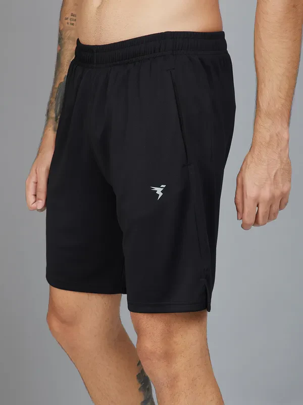Men Solid Slim Fit Shorts with TECHNO DRY - Image 6