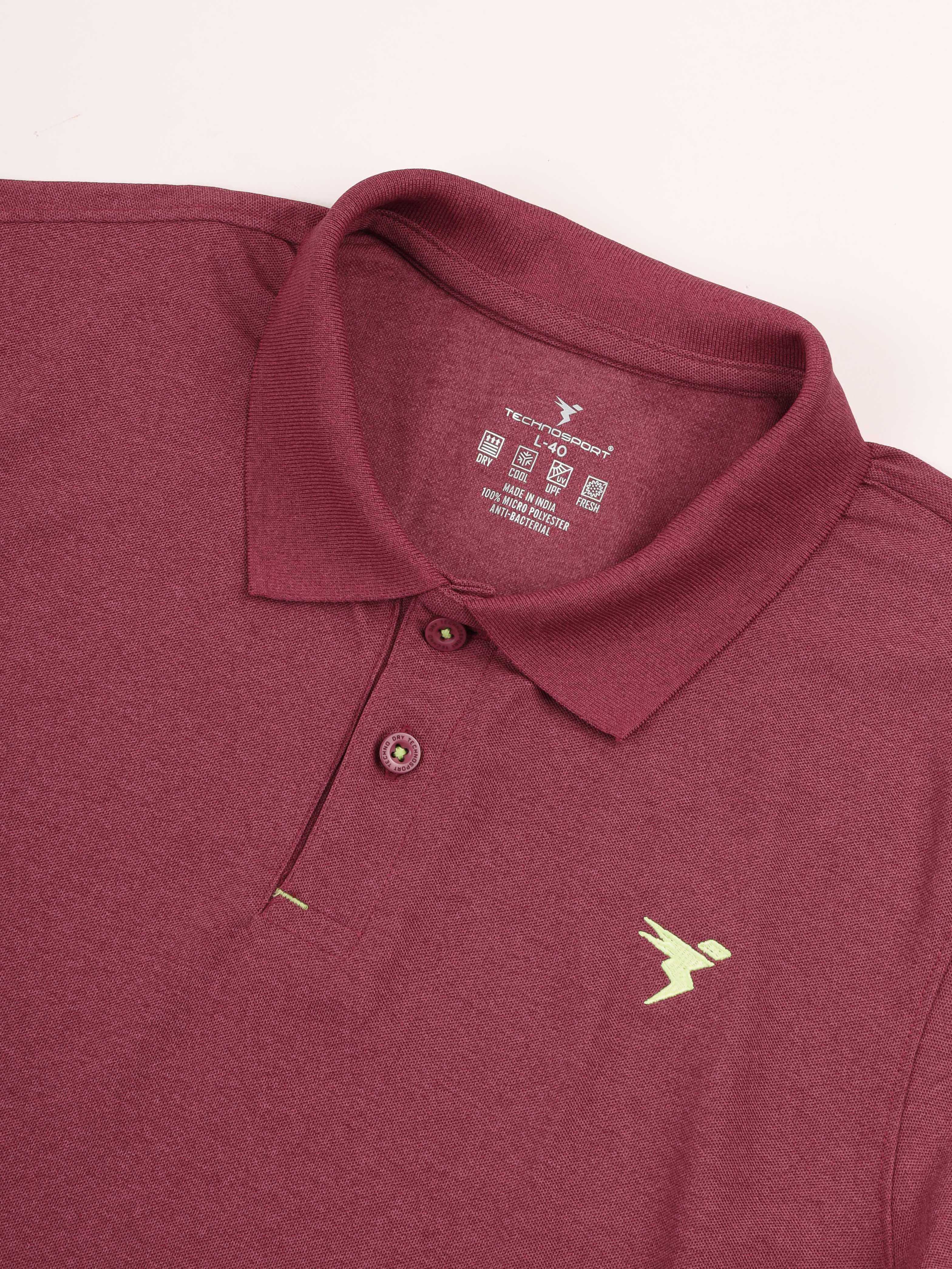Men Solid Slim Fit Polo T-shirt with MATPIQ - Image 6