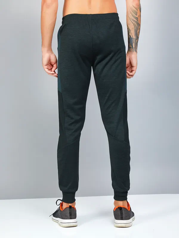 Men Melange Slim Fit Trackpants with TECHNO DRY - Image 3