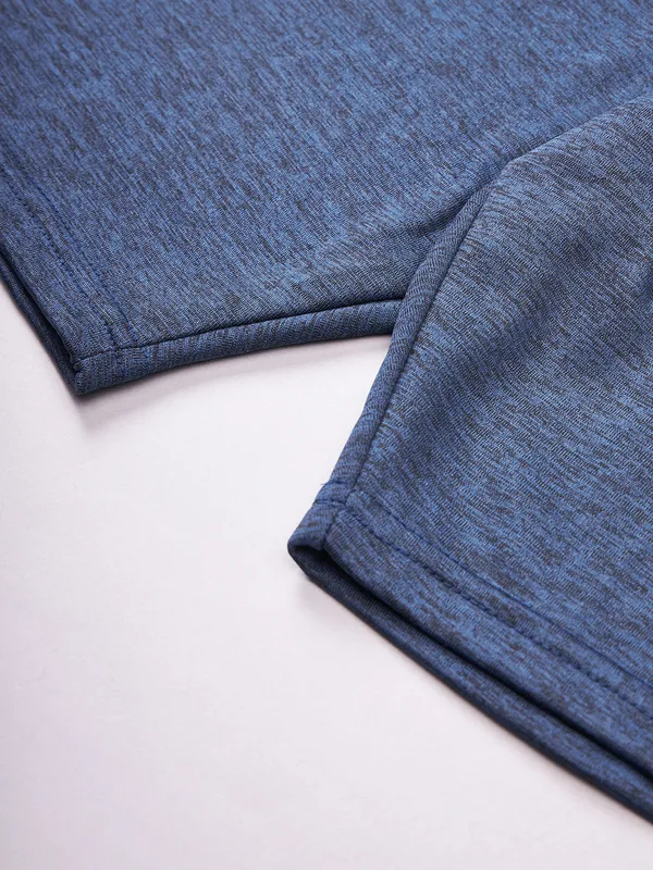 Men Melange Slim Fit Shorts with TECHNO DRY - Image 10