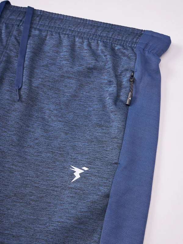Men Melange Slim Fit Shorts with TECHNO DRY - Image 8