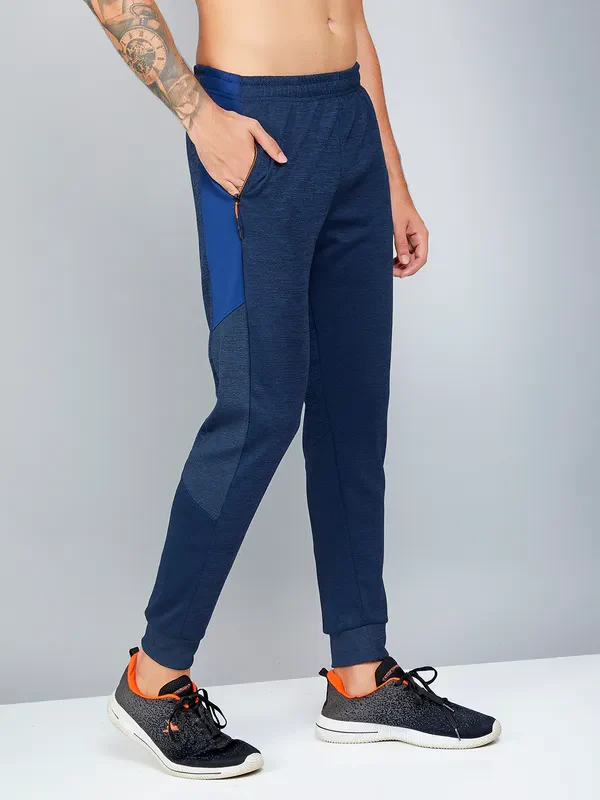 Men Melange Slim Fit Trackpants with TECHNO DRY - Image 6
