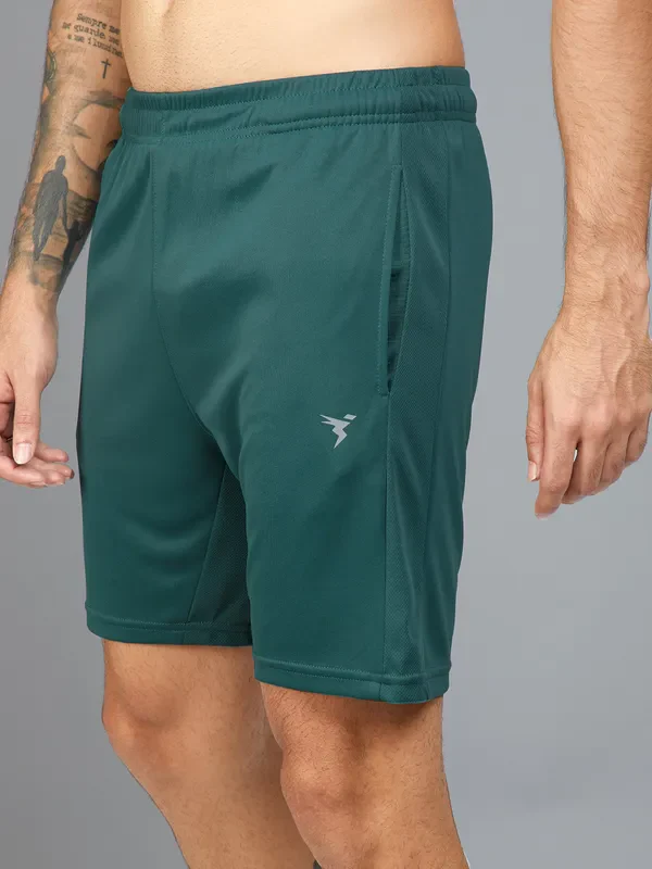 Men Solid Slim Fit Shorts with TECHNO DRY - Image 6