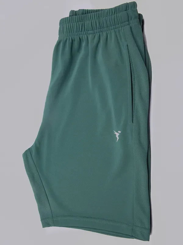 Men Solid Slim Fit Shorts with TECHNO DRY - Image 8