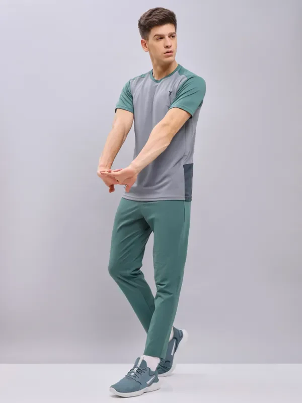 Men Solid Relax Fit Trackpants with ELASTO PLUS - Image 2