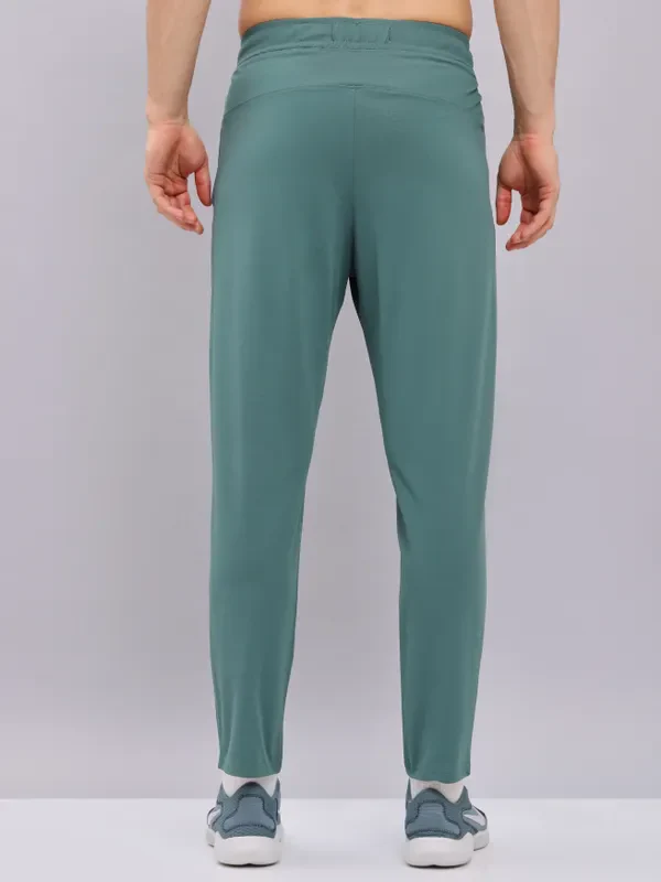 Men Solid Relax Fit Trackpants with ELASTO PLUS - Image 4