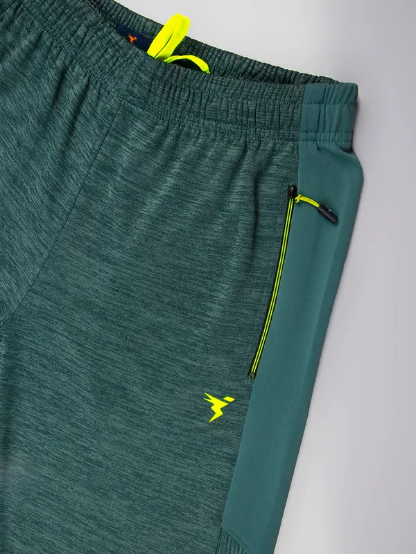 Men Melange Slim Fit Trackpants with TECHNO DRY - Image 7