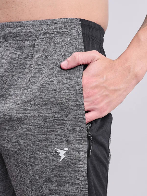 Men Melange Slim Fit Shorts with TECHNO DRY - Image 6