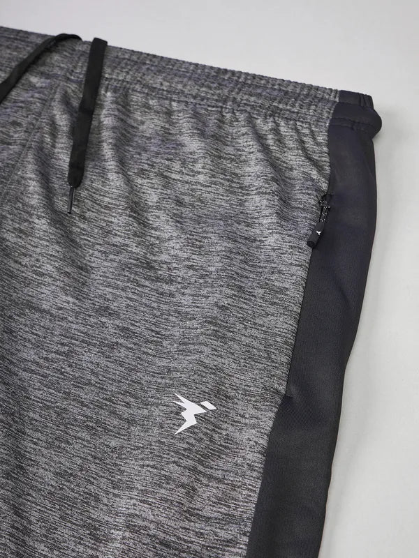 Men Melange Slim Fit Shorts with TECHNO DRY - Image 8