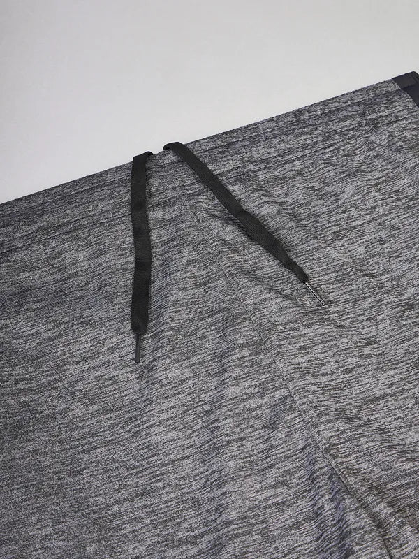 Men Melange Slim Fit Shorts with TECHNO DRY - Image 9