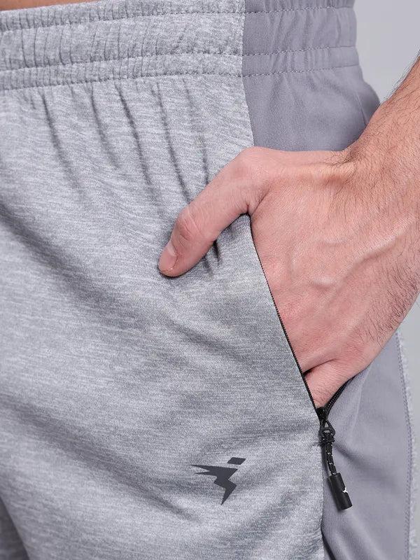 Men Melange Slim Fit Shorts with TECHNO DRY - Image 7