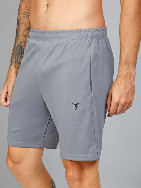 Men Solid Slim Fit Shorts with TECHNO DRY - Image 6