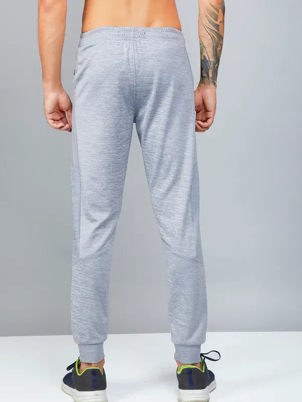 Men Melange Slim Fit Trackpants with TECHNO DRY - Image 3