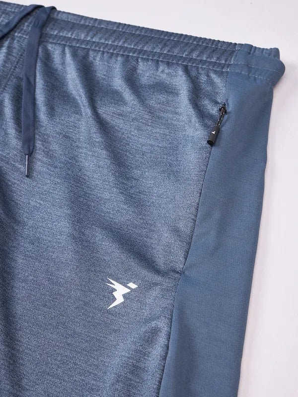 Men Melange Slim Fit Shorts with TECHNO DRY - Image 8