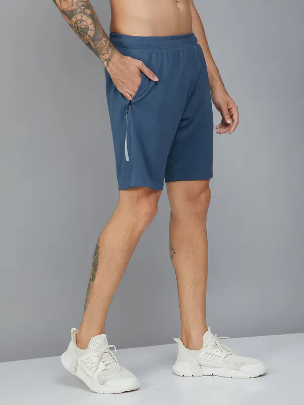 Men Solid Slim Fit Shorts with TECHNO DRY - Image 5