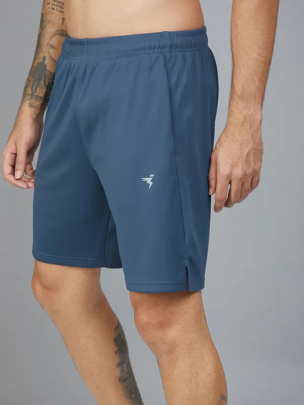 Men Solid Slim Fit Shorts with TECHNO DRY - Image 6